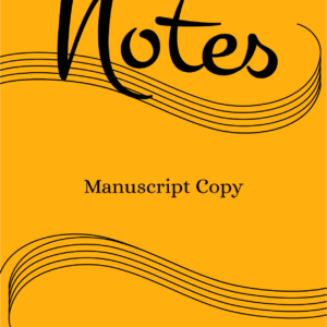 Notes Yellow A4 Manuscript Copy